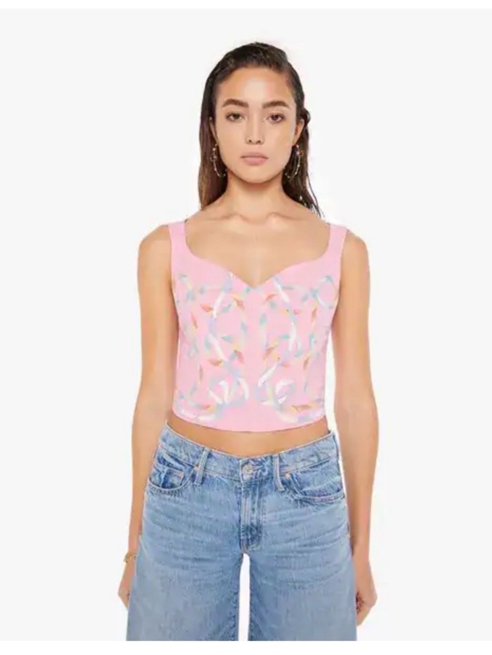 NWT MOTHER The Juggler Corset – Rose Bloom | XS | MSRP $225